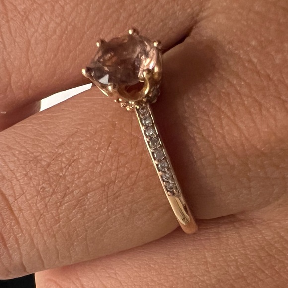 PANDORA 14K - PINK CROWN RING / PROMISE RING / ROSE GOLD - Picture 6 of 7